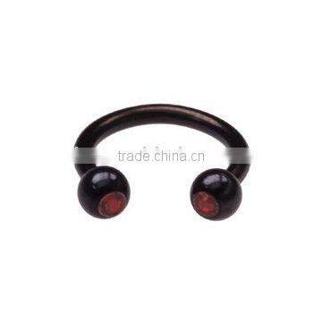 316L plated CBR jewelry body piercing jewelry captive bead rings