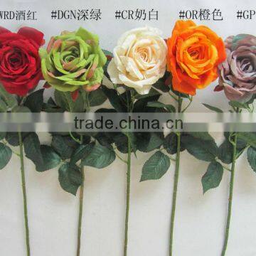 artificial big rose single stem YL663