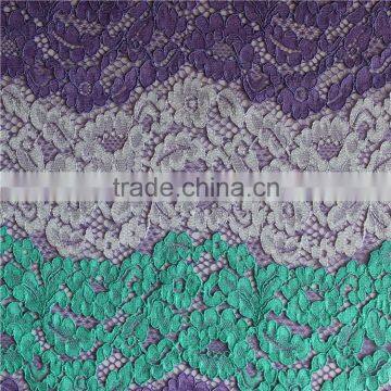 Multi-color Dubai French Cord Lace Cotton/Nylon Blend Fabric for Textile Garment Accesories