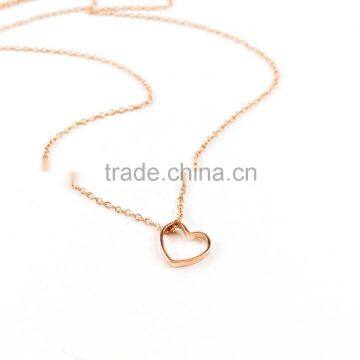 China wholesale open heart shape custom made charms wholesale