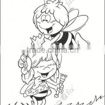 coloring book with water pen drawing book