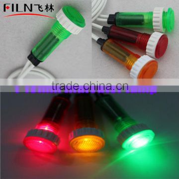 New style 10mm Red 220V green yellow led pilot light panel mount , 100pcs per bag