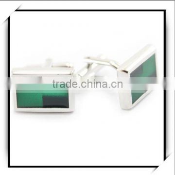 Green Enamel Cufflinks