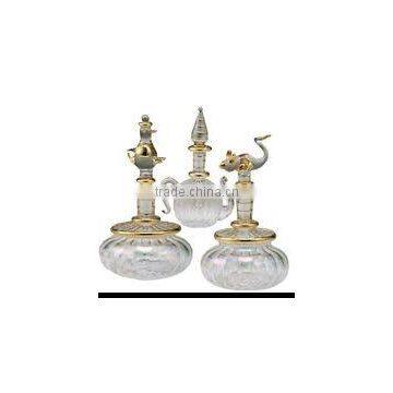 Hand Blown Crystal Glass Perfume Bottles