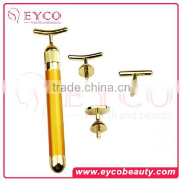 Beauty Bar 24K gold facial massage electric massager stick potent wrinkle lifting facial puffiness beauty products