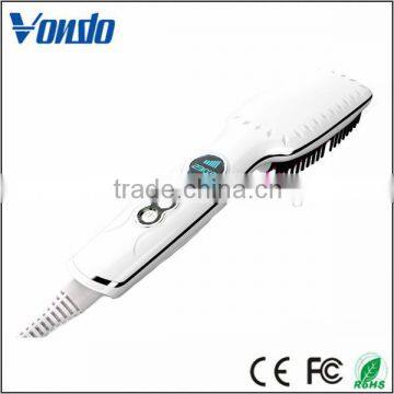 New model hair straightener brush lcd ceramic for sale