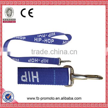 Colored silk screen lanyard with safety metal clip