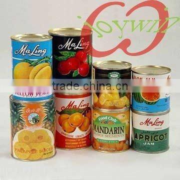 Hot sell tinned fruit, canned fruits in tin