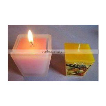 200ml clear recycled glass wax candle empty holder wax container