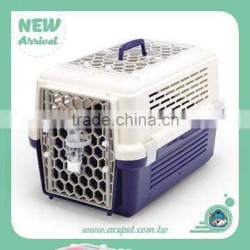 843 Taiwan design Pet product,Dog Cat Transport Cages,3coior Plastic pet carrier (With Sunroof)