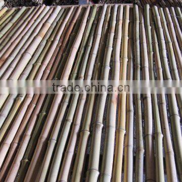 Natural bamboo pole fence for home or garden decoration