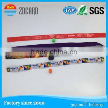 one time use woven wrist bands nfc