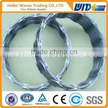 Good quality cheap galvanized razor barbed wire concertina wire razor barbed wire(china supplier)