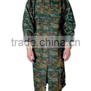 popular among environmental sanitation workers custom waterproof high quality long pattern rain coats