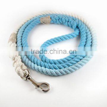 Rope Dog Leash - Cotton - Ombre Blue