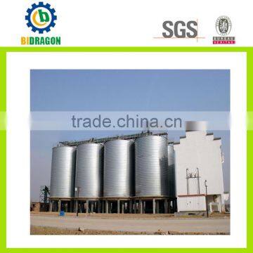 price for 1000m3 capacity galvanized store steel grain silo