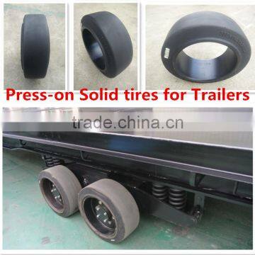 off road equipment solid rubber tire press-on tires 12x5x8 for trailers