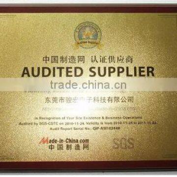 SGS approved certification