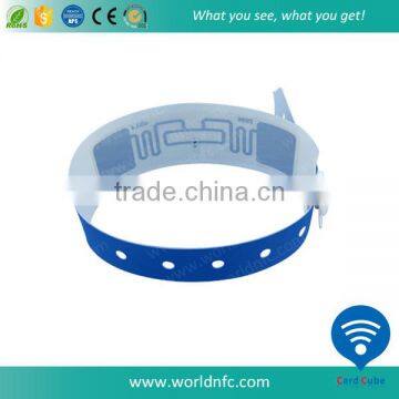Logo Customized Coated Paper One Time Use NTAG213 RFID Wristband photo-3