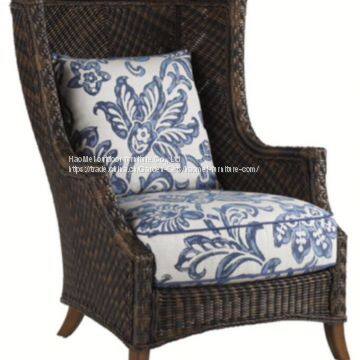 High Back Chair 10cm Seat Cushion Back Pillow Coffee Table Metal Table Top photo-3