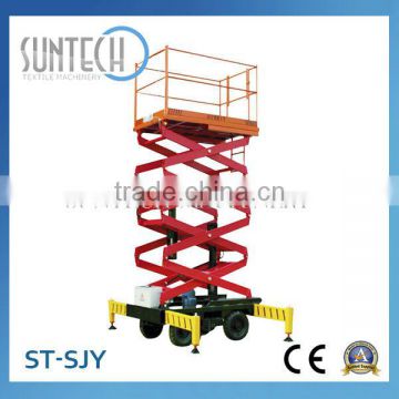 SUNTECH Fixed Type Optional Plate Scissor Lift Goods Elevator