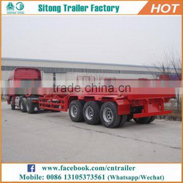 Wholesale container transportation semi-trailer customized 20ft shipping container trailer