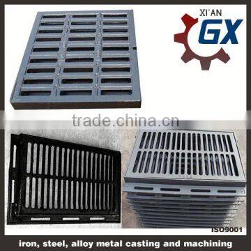 asphalt painted BS EN124 metal grate flooring