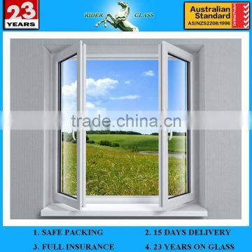 3-19mm Tempered Glass AS/NZS2208:1996 Certificate With Window Glass