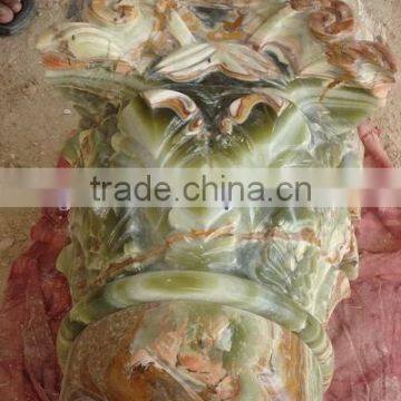LATEST DESGINE ONYX COLUMNS AND PILLARS CARVING TOPS photo-4