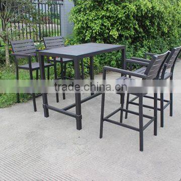 Bar Furniture Пластиковый-деревянный Высокий Стол и Стул photo-2