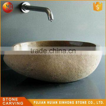 Natural Stone Made Mix Color Stone Basin photo-3
