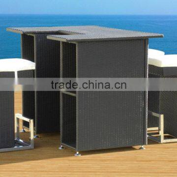 TG15-0201 Hotel Project Sea Side Wicker Bar Table and Chair Set photo-4