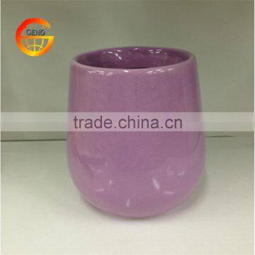 2017 Egg round ceramic flower pots for wholesale