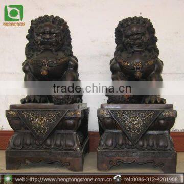 Casting Bronze Foo Dog Statue