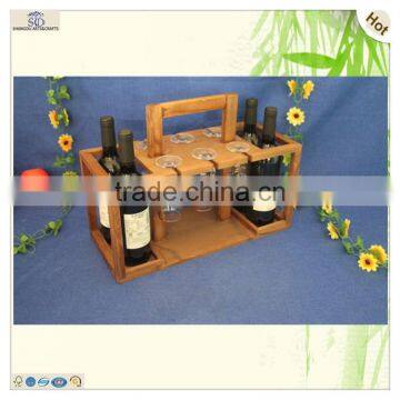 Sale Good Quality Pine Wooden Wine Holder Rack Pack photo-6
