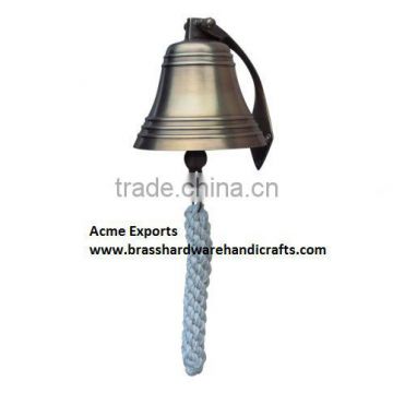 Brass Handicrafts Cast Turning With Brass Polish Hanging Ship Bell