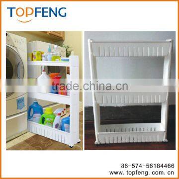 Plastic Storage Rack With Wheels/Slide Out Storage Tower photo-3