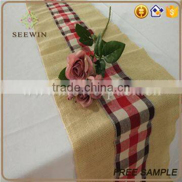 High Quality 100% Burlap Table Runner photo-3