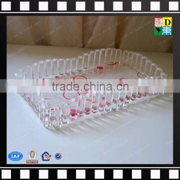 Wholesale acrylic fruit tray candy dessert serving tray bar display tray