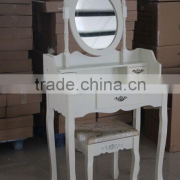 vanity dressing table with mirror with stool