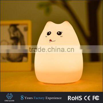 LED Color Changing Silicone Animal Night Light Cat Led Light photo-6