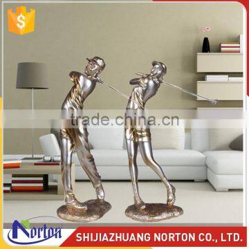 Abstract craft playing golf bronze statues for sale NTBH-C003LI