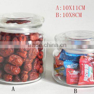 High Quality Hermetic Glass Jars With Glass Lid