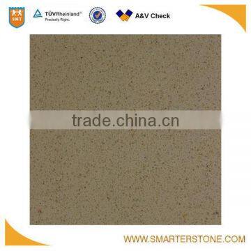 Yellow artificial quartz stone slab