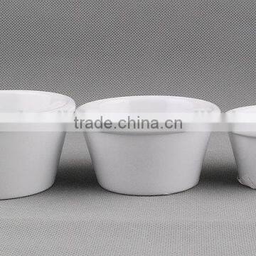 White melamine sauce cup