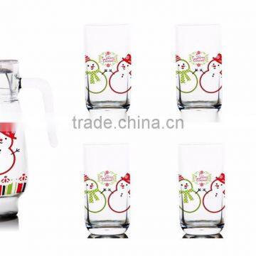 1300ml 1400ml Halloween Christmas Fruit Color Printing Jug and 6pcs Cups Set photo-3