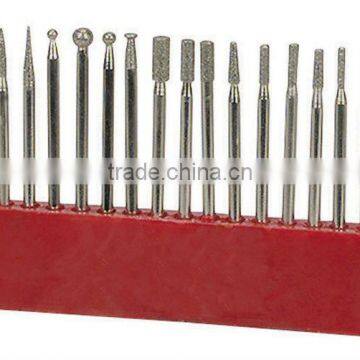 20 Piece 1/8" Shank Rotary Diamond Point Tips