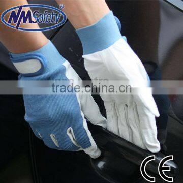 NMSAFETY grey pig grain leather glove