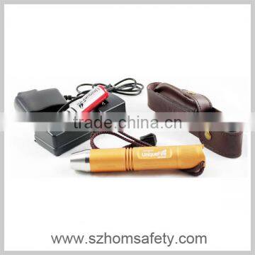 Unique Fire Gem Jade Jewelry Testing Yellow Light Aluminum Rechargeable Led Flashlight photo-4