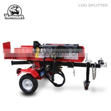 (HS-LS-50TD) 14 years manufacturer experience factory direct hydraulic horizontal vertical diesel power wood splitter 50 ton